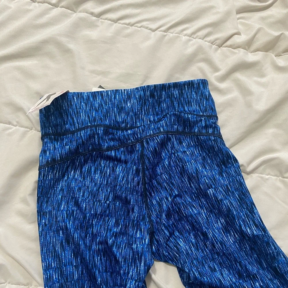 COPY - adidas high rise performance tights - blue - small - Picture 5 of 6